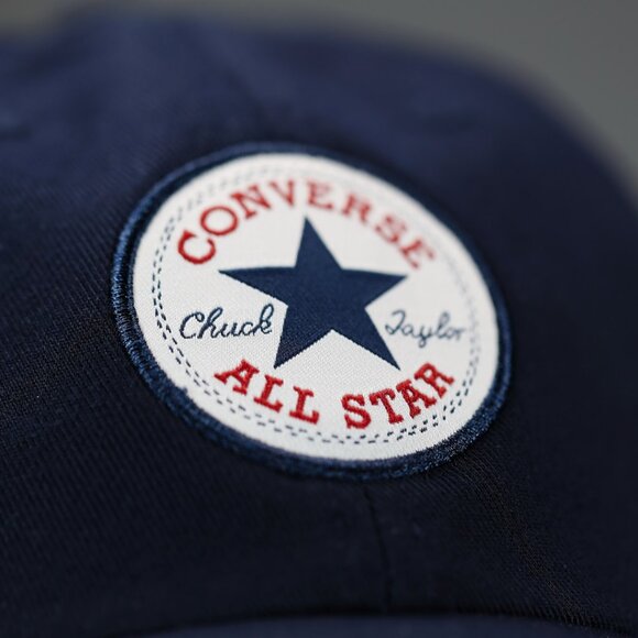Converse All Star Chuck Taylor Patch Baseball Golf Cap Navy One Size OS New - Picture 5 of 8